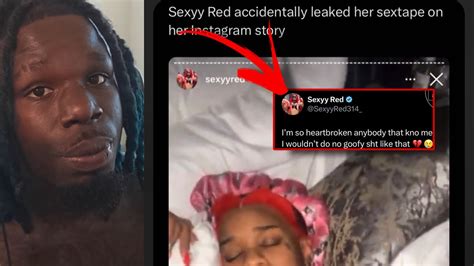 sexyyred leaked vid|Sexyy Red Breaks Silence on IG Sex Tape Leak